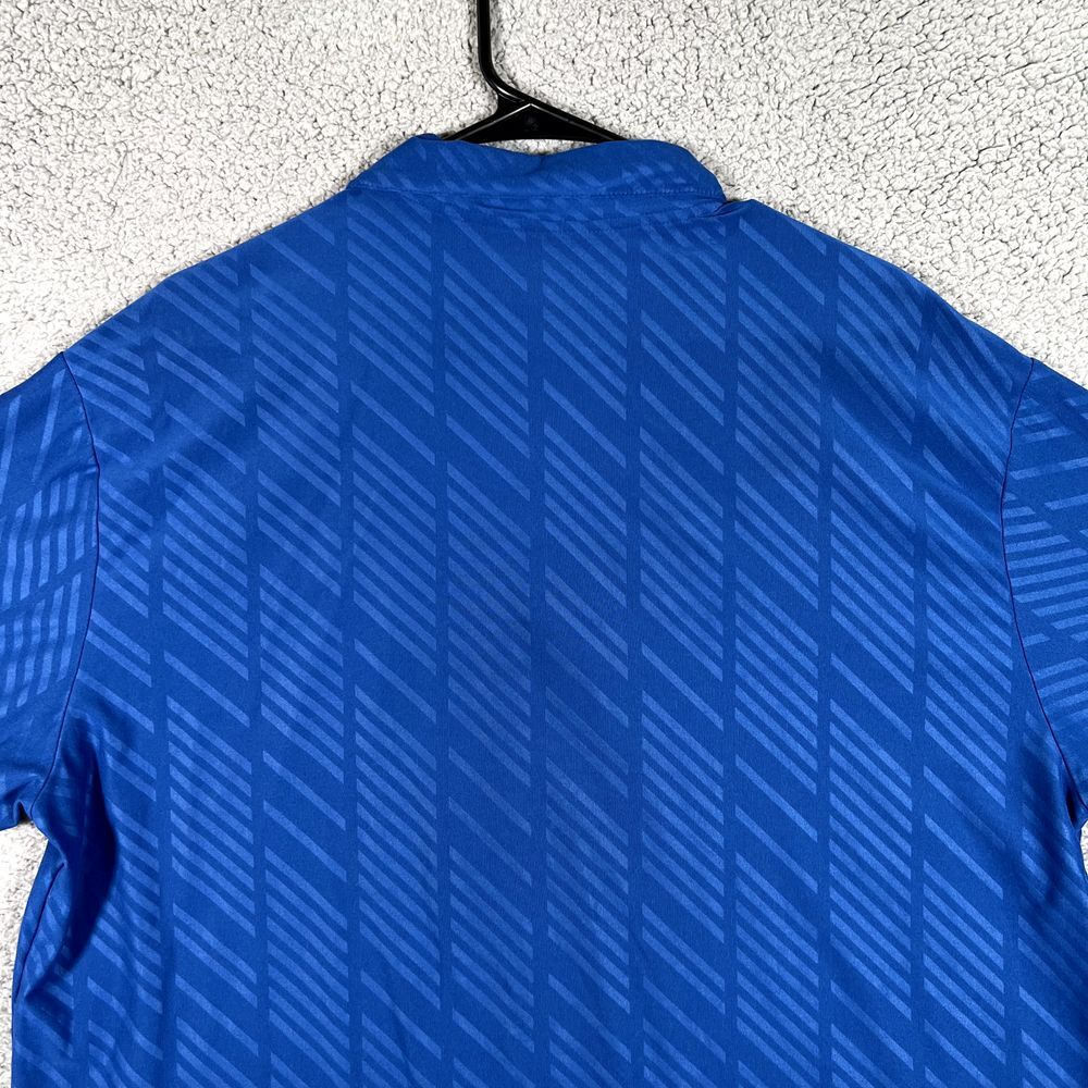 Nike Polo Shirt Mens Large Blue Active Golf Short Sleeve Performance Stretch - Picture 15 of 16
